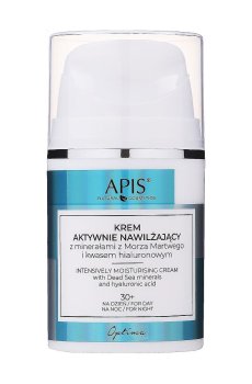 Увлажняющий крем для лица Apis Natural Cosmetics Optima с минералами Мертвого моря, 50 мл