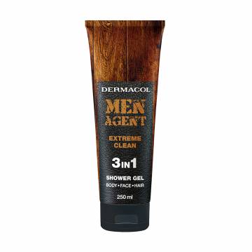 Гель для душу мужской Dermacol Men Agent Extreme Clean 3 in 1 Shower Gel, 250 мл Гель для душу мужской Dermacol Men Agent Extreme Clean 3 in 1 Shower Gel, 250 мл