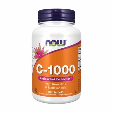 Витамин C NOW Foods С-1000 с шиповником + биофлавоноиды, 100 таблеток Витамин C NOW Foods С-1000 с шиповником + биофлавоноиды, 100 таблеток