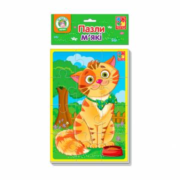 Мягкие пазлы Vladi Toys А5 Котик и собачка, от 3 лет, 24 детали, 18*1*31 см (VT1103-43) Мягкие пазлы Vladi Toys А5 Котик и собачка, от 3 лет, 24 детали, 18*1*31 см (VT1103-43)