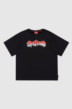 Детская чёрная футболка Goal Shark