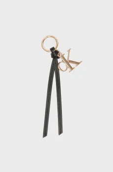 Женский черный кожаный брелок TASSLE BAG CHARM Черный ONESIZE Calvin Klein LV04F1188G