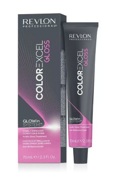 Уценка! Полуперманентная краска для волос Revlon Professional Color Excel Glowin System Acidic Gloss Treatment 8.04, 70 мл
