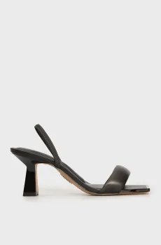 Женские черные кожаные босоножки Черный 36 DKNY K1550418