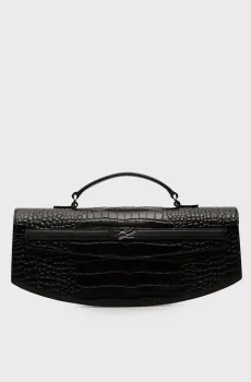 Женский черный кожаный клатч studio Черный ONESIZE Karl Lagerfeld A4W30138