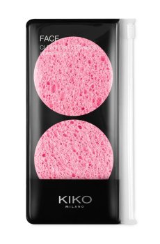 Набор целлюлозных спонжей для очищения лица Kiko Milano Face Cleansing Sponges, 2 шт