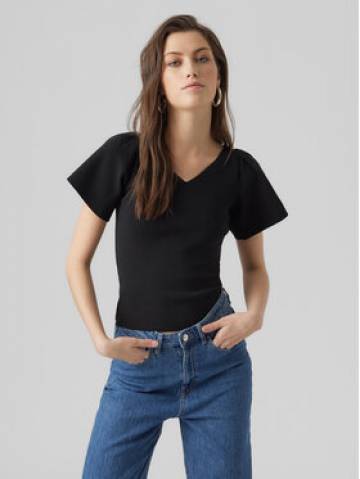 Vero Moda Блузка Ginny 10278323 Чорний Slim Fit Vero Moda Блузка Ginny 10278323 Чорний Slim Fit
