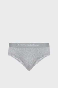 Мужские серые брифы Серый S Ermenegildo Zegna N2L610050.02012