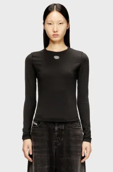 Женский черный лонгслив UNCUTIES Черный XS Diesel A19916 0AHQH