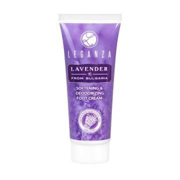 Смягчающий дезодорирующий крем для ног Leganza Lavender from Bulgaria Softering & Deodorizing Foot Cream, 75 мл