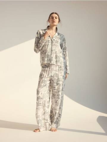 Reserved - LADIES` PYJAMA - темно-синій - 831CR-59X Reserved - LADIES` PYJAMA - темно-синій - 831CR-59X