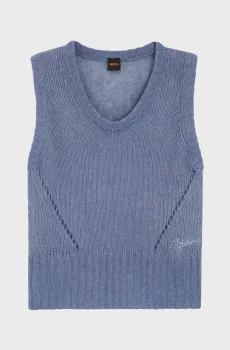 Женский синий жилет Синий L BOSS 50554634;431