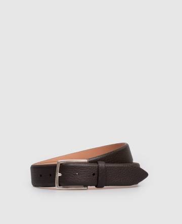 Коричневый кожаный пояс Linton
