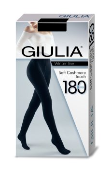 Колготки женские Giulia Soft Cashmere Touch теплые, 180 DEN, Nero, размер 5