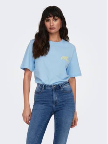 ONLY Футболка 15295382 Голубий Regular Fit ONLY Футболка 15295382 Голубий Regular Fit