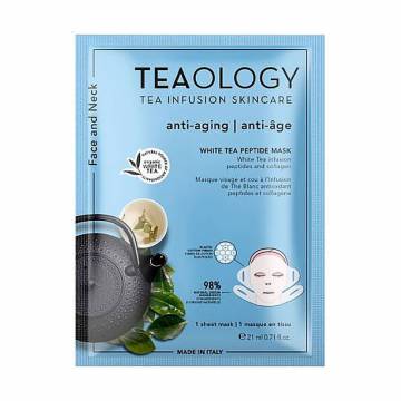 Уценка! Тканевая маска для лица и шеи Teaology Peach Tea Hyaluronic Face and Neck Mask, 21 мл Уценка! Тканевая маска для лица и шеи Teaology Peach Tea Hyaluronic Face and Neck Mask, 21 мл