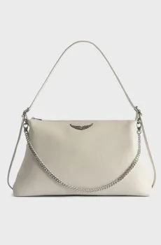 Женская белая кожаная сумка Jim Белый ONESIZE ZADIG&VOLTAIRE LWBA04310_FLASH