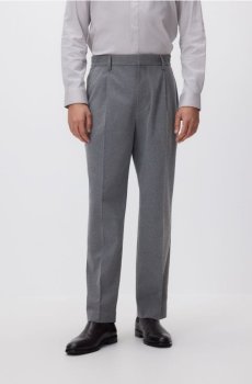 Reserved - Штани straight з кантами - антрацитовий - 981EV-86M