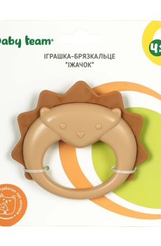 Игрушка-погремушка Baby Team Ёжик, от 4 месяцев (8416)
