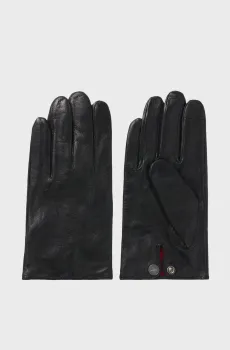 Мужские черные кожаные перчатки Черный 10 HUGO 50526909;001