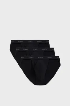 Мужские черные брифы (3 шт) Черный L Atlantic 3BMP-1582