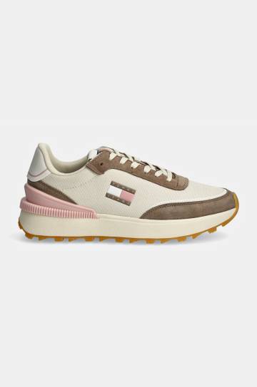 Кроссовки Tommy Jeans TJW TECH RUNNER ESS цвет бежевый EN0EN02511 Кроссовки Tommy Jeans TJW TECH RUNNER ESS цвет бежевый EN0EN02511