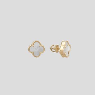 Золотые серьги Minimal с265-ж-перламутр Золотые серьги Minimal с265-ж-перламутр