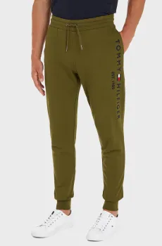 Мужские зеленые спортивные брюки Зеленый S Tommy Hilfiger MW0MW08388