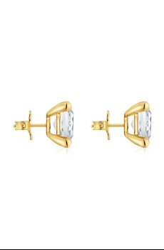 Серебряные серьги с позолотой Tous Color White