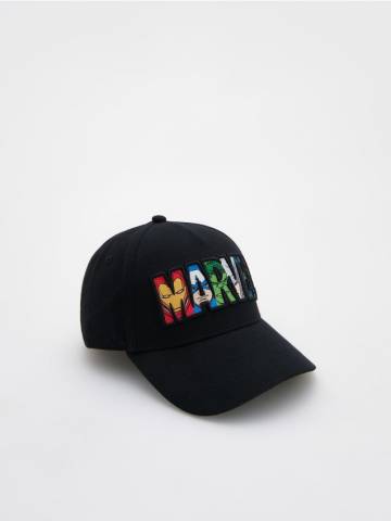 Reserved - BOYS` PEAKED CAP - чорний - 763EK-99X Reserved - BOYS` PEAKED CAP - чорний - 763EK-99X