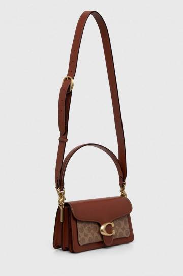 Кожаная сумочка Coach Tabby 26 цвет коричневый Кожаная сумочка Coach Tabby 26 цвет коричневый