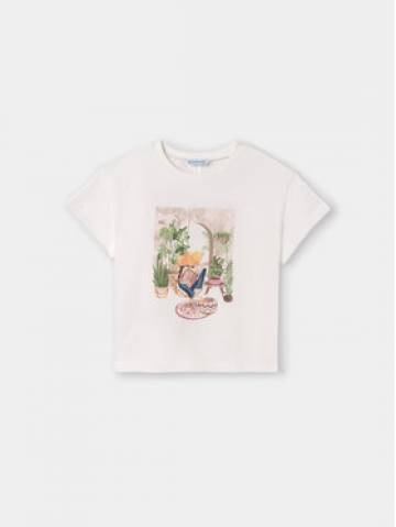 Mayoral Футболка 6008 Білий Regular Fit Mayoral Футболка 6008 Білий Regular Fit