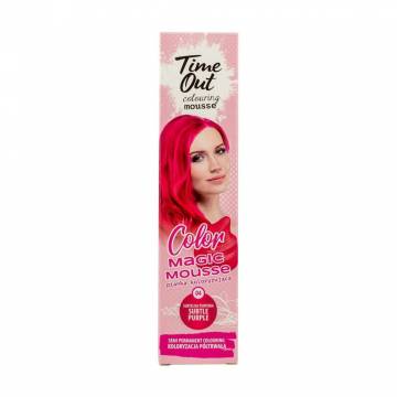 Оттеночный мусс для волос Time Out Color Magic Mousse 04 Subtele Purple, 75 мл Оттеночный мусс для волос Time Out Color Magic Mousse 04 Subtele Purple, 75 мл