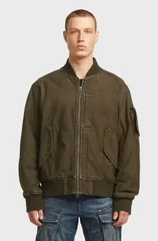 Мужской коричневый джинсовый бомбер Washed Коричневый XL G-Star RAW D27316,E111