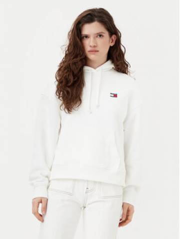 Tommy Jeans Світшот Badge DW0DW19414 Écru Boxy Fit Tommy Jeans Світшот Badge DW0DW19414 Écru Boxy Fit
