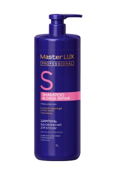 Восстанавливающий шампунь Master LUX Professional Blonde Repair Shampoo для осветленных волос, 1 л