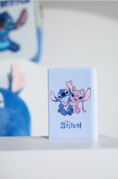 Обкладинка на паспорт Stitch - light blue