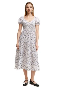 Cropp - Максісукня з квітковим принтом - білий