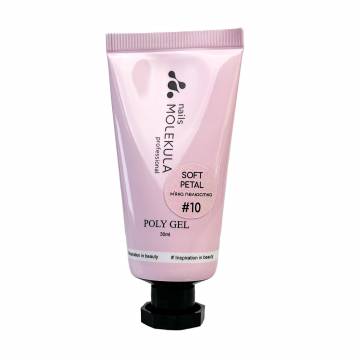Полигель для ногтей Nails Molekula Professional Poly Gel 10 Soft Petal, 30 мл Полигель для ногтей Nails Molekula Professional Poly Gel 10 Soft Petal, 30 мл