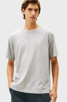 Мужская серая футболка SMALL CREST Серый XL Tommy Hilfiger MW0MW40019