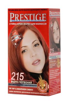 Стойкая крем-краска для волос Vips Prestige 215 Медно-красный, 100 мл