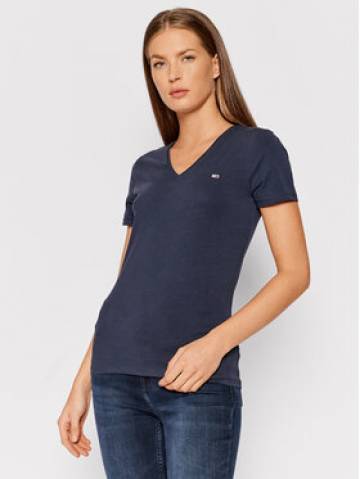 Tommy Jeans Футболка Tjw Skinny Stretch DW0DW09197 синій Slim Fit Tommy Jeans Футболка Tjw Skinny Stretch DW0DW09197 синій Slim Fit