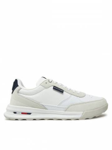 Tommy Hilfiger Снікерcи Retro Runner Mix Rwb FM0FM05371 Білий Tommy Hilfiger Снікерcи Retro Runner Mix Rwb FM0FM05371 Білий