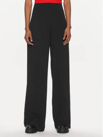 Calvin Klein Jeans Штани з тканини Chiffon J20J223321 Чорний Wide Leg Calvin Klein Jeans Штани з тканини Chiffon J20J223321 Чорний Wide Leg
