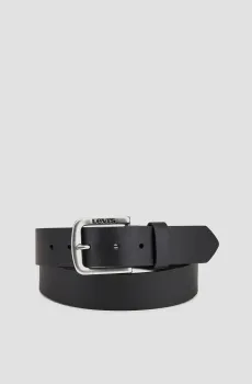 Мужской черный кожаный ремень Черный 85 Levi’s® 38016;0196