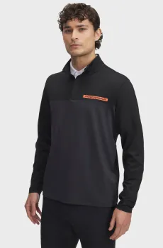 Мужская черная спортивная кофта UA T2G 1/4 Zip Черный XXL Under Armour 1389878-001
