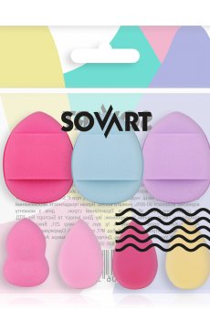 Набор мини-спонжей для макияжа Sovart, 7 шт