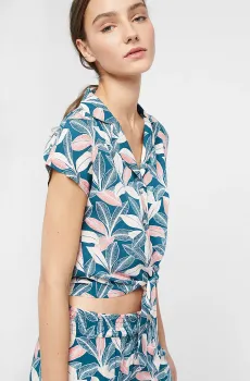 Женская синяя рубашка LISA Синий XS Etam 6515975