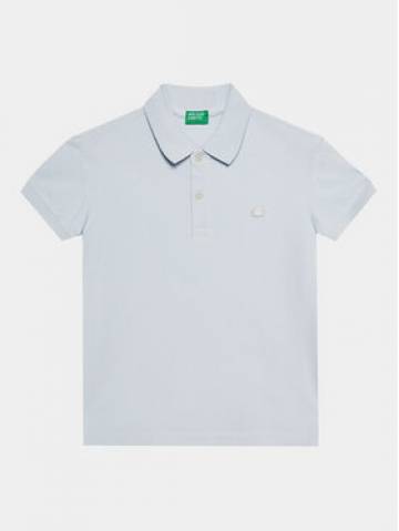 United Colors Of Benetton Поло 3089C300Q Блакитний Regular Fit United Colors Of Benetton Поло 3089C300Q Блакитний Regular Fit