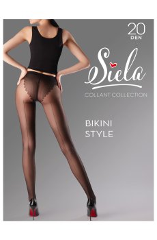 Колготки женские Siela Collant Collection Bikini Style, 20 DEN, Nero, размер 2